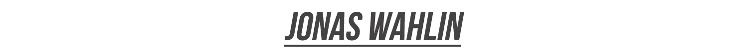 Fotograf Jonas Wahlin i Stockholm